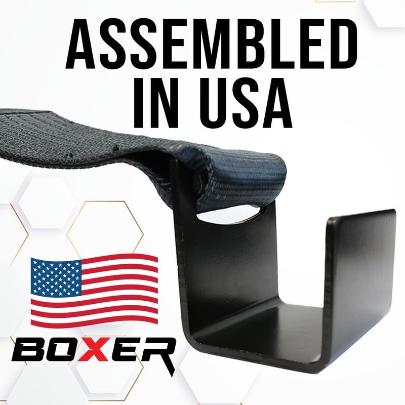 Boxer 2 Pack Roll Off Winch Strap with Flat Hook 4-inch x 5 feet - Heavy Duty Container Hook - Truck and Trailers - Image 2